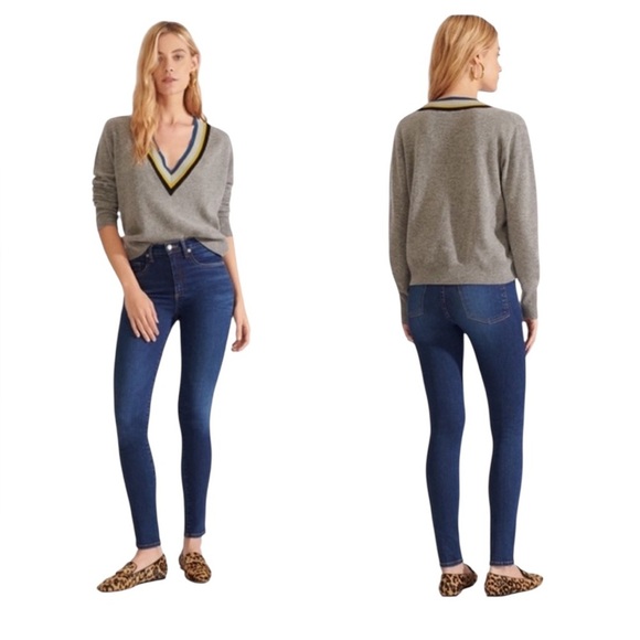 Veronica Beard NEW Kate Skinny Jeans in Mineral Blue - Picture 1 of 7